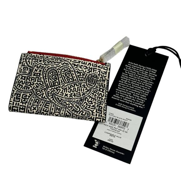 Coach Disney Mickey Mouse X Keith Haring Mini Skinny Id Case - Picture 6 of 6
